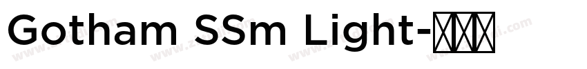 Gotham SSm Light字体转换